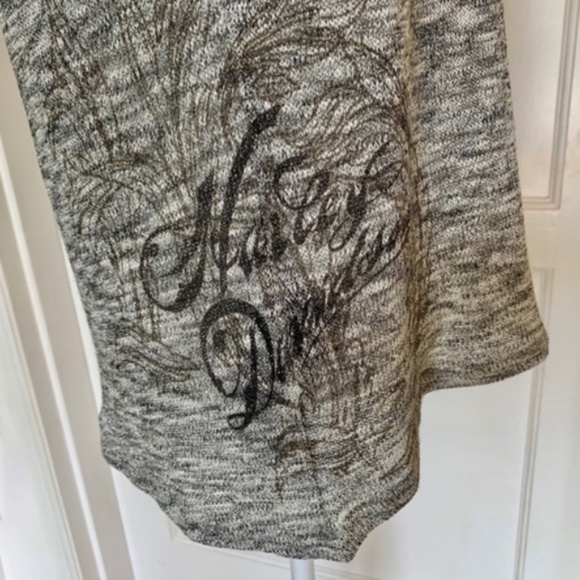 Harley-Davidson Silver Sequin Long Sleeve Sweater - Picture 5 of 8